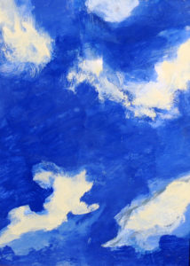 Pool of Blue - Oil on Canvas by Ken Van Der Does