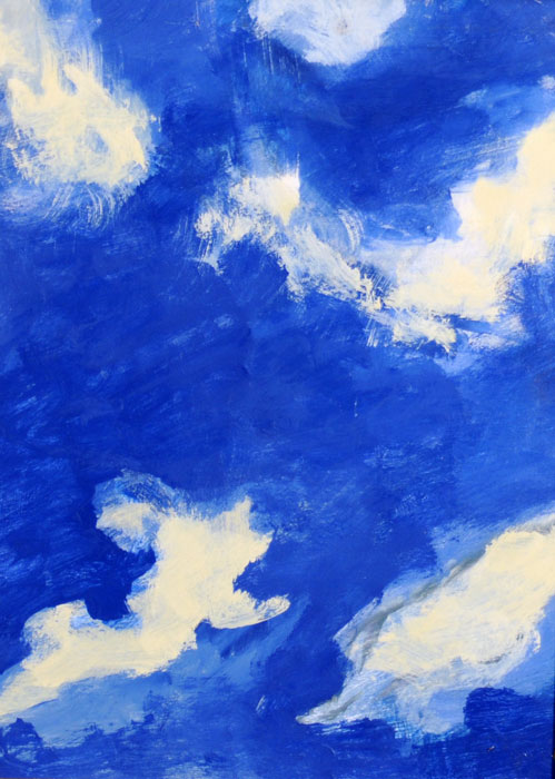 Pool of Blue - Oil on Canvas by Ken Van Der Does